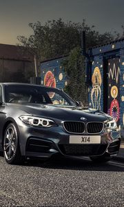 Preview wallpaper bmw, f22, m235i, black, coupe, side view