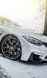 Preview wallpaper bmw, f30, white, headlights, side view