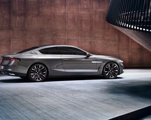 Preview wallpaper bmw, gran lusso, coupe, 2013, silver, side view
