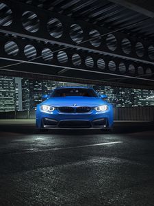 Preview wallpaper bmw, gtrs, vorsteiner, blue, front view