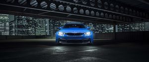 Preview wallpaper bmw, gtrs, vorsteiner, blue, front view