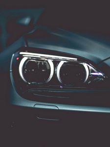 Preview wallpaper bmw, headlights, black, style