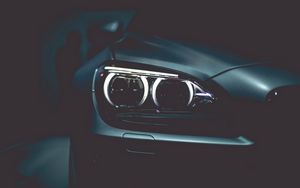 Preview wallpaper bmw, headlights, black, style
