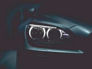 Preview wallpaper bmw, headlights, black, style