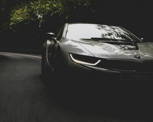 Preview wallpaper bmw i8, bmw, car, front view