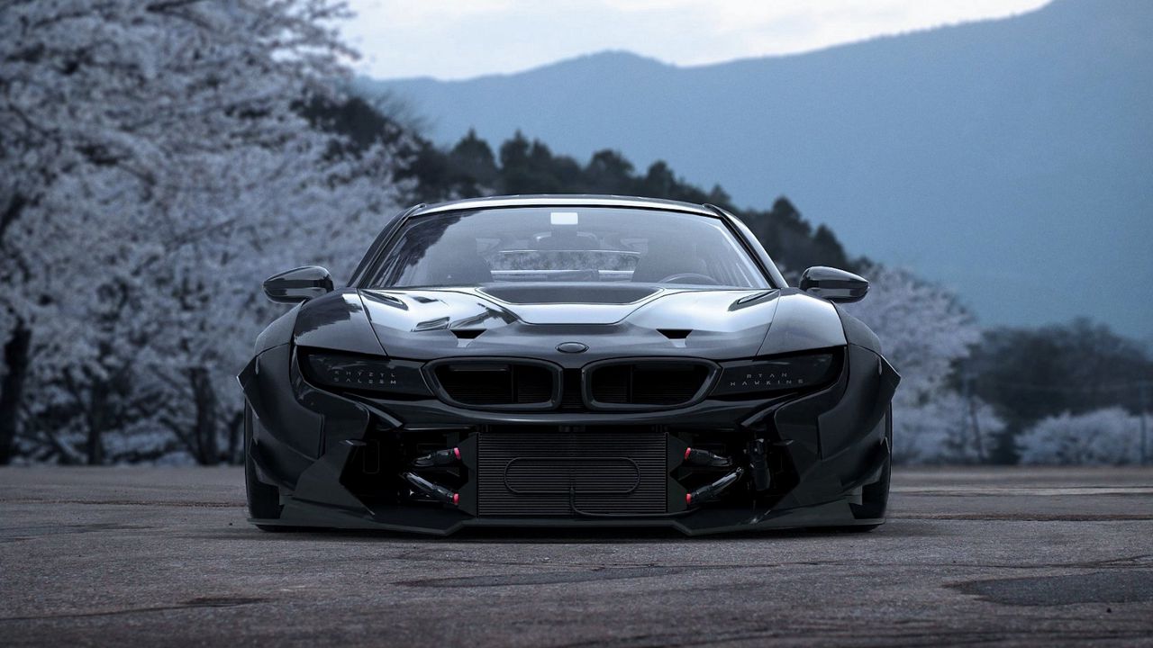Wallpaper bmw, i8, front view, concept