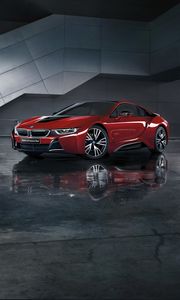 Preview wallpaper bmw, i8, i12, red, side view