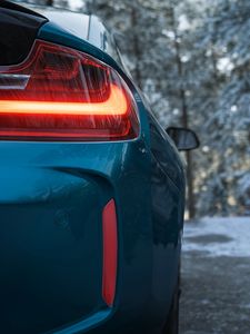 Preview wallpaper bmw m2, bmw, car, brake light, red, light