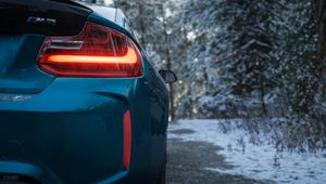 Preview wallpaper bmw m2, bmw, car, brake light, red, light