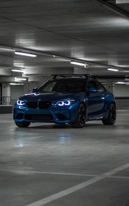 Preview wallpaper bmw m2, bmw, car, blue, coupe