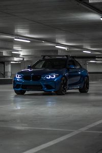 Preview wallpaper bmw m2, bmw, car, blue, coupe