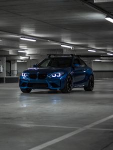 Preview wallpaper bmw m2, bmw, car, blue, coupe