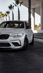 Preview wallpaper bmw m2, bmw, car, white, front view