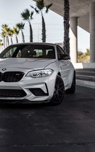 Preview wallpaper bmw m2, bmw, car, white, front view