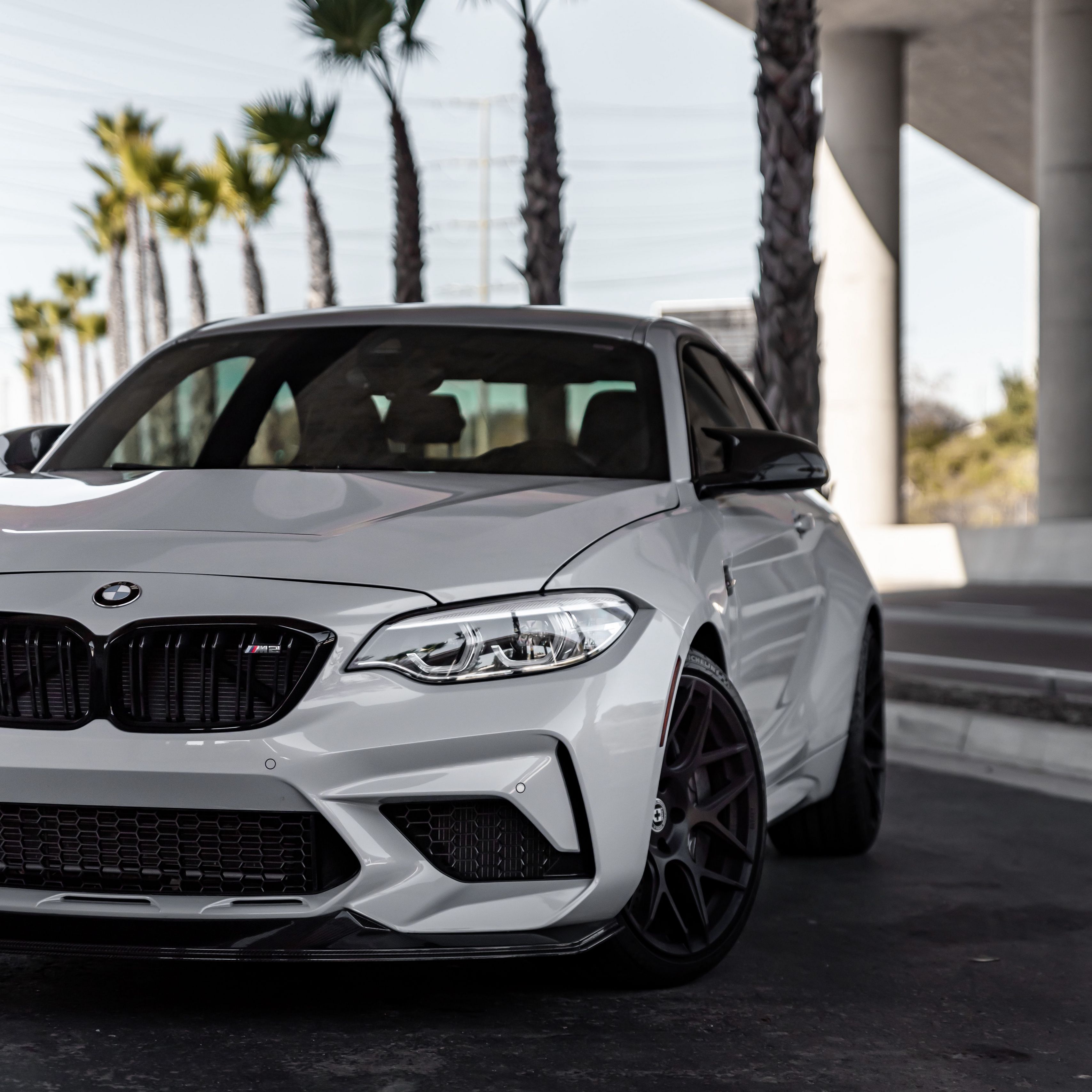 Download Wallpaper 3415x3415 Bmw M2 Bmw Car White Front View Ipad Pro 12 9 Retina For Parallax Hd Background