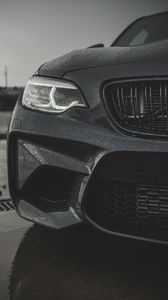 Preview wallpaper bmw m2, bmw, rain, drops, headlight