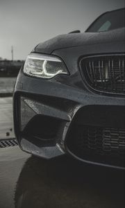 Preview wallpaper bmw m2, bmw, rain, drops, headlight