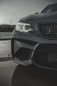 Preview wallpaper bmw m2, bmw, rain, drops, headlight