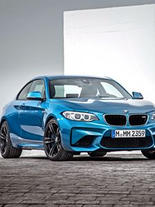 Preview wallpaper bmw, m2, f87, side view