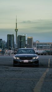 Preview wallpaper bmw m340i, bmw, car, gray, front view