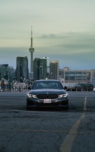 Preview wallpaper bmw m340i, bmw, car, gray, front view