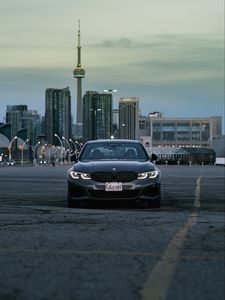 Preview wallpaper bmw m340i, bmw, car, gray, front view