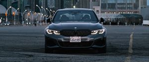 Preview wallpaper bmw m340i, bmw, car, gray, front view