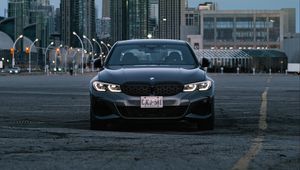 Preview wallpaper bmw m340i, bmw, car, gray, front view