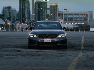 Preview wallpaper bmw m340i, bmw, car, gray, front view