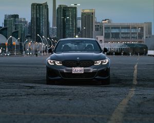 Preview wallpaper bmw m340i, bmw, car, gray, front view