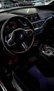 Preview wallpaper bmw m35i, car, saloon, steering wheel