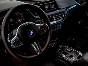 Preview wallpaper bmw m35i, car, saloon, steering wheel