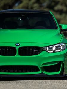 Preview wallpaper bmw, m3, 2016, green, front view