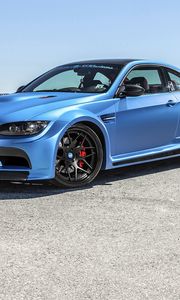 Preview wallpaper bmw, m3, blue, side view