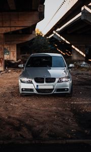 Preview wallpaper bmw m3, bmw, car, gray, front view