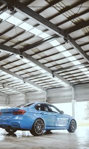 Preview wallpaper bmw m3 competition, bmw, car, blue, side view