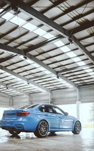 Preview wallpaper bmw m3 competition, bmw, car, blue, side view