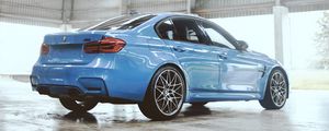 Preview wallpaper bmw m3 competition, bmw, car, blue, side view