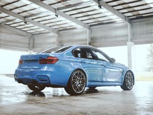 Preview wallpaper bmw m3 competition, bmw, car, blue, side view