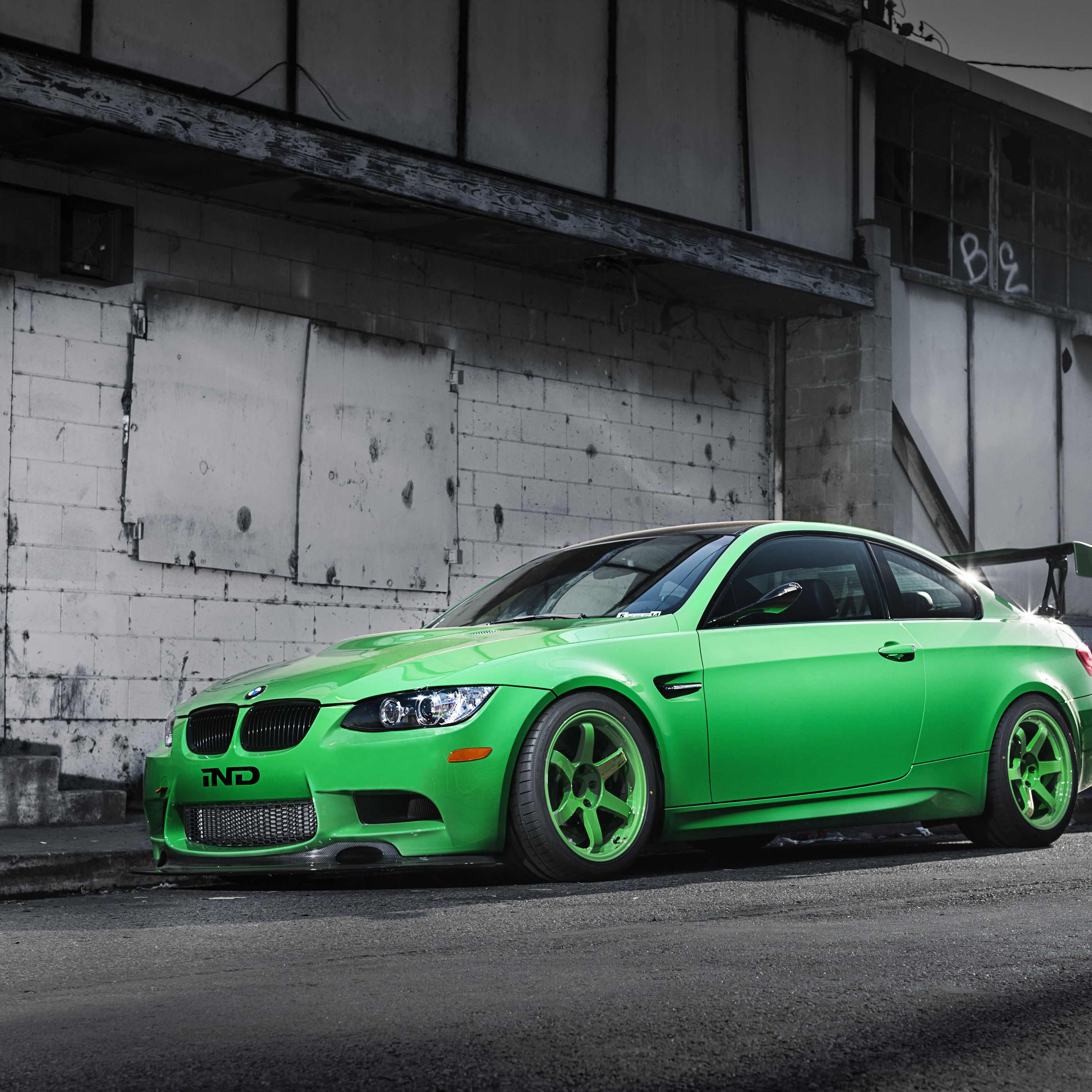 BMW e92 зеленая