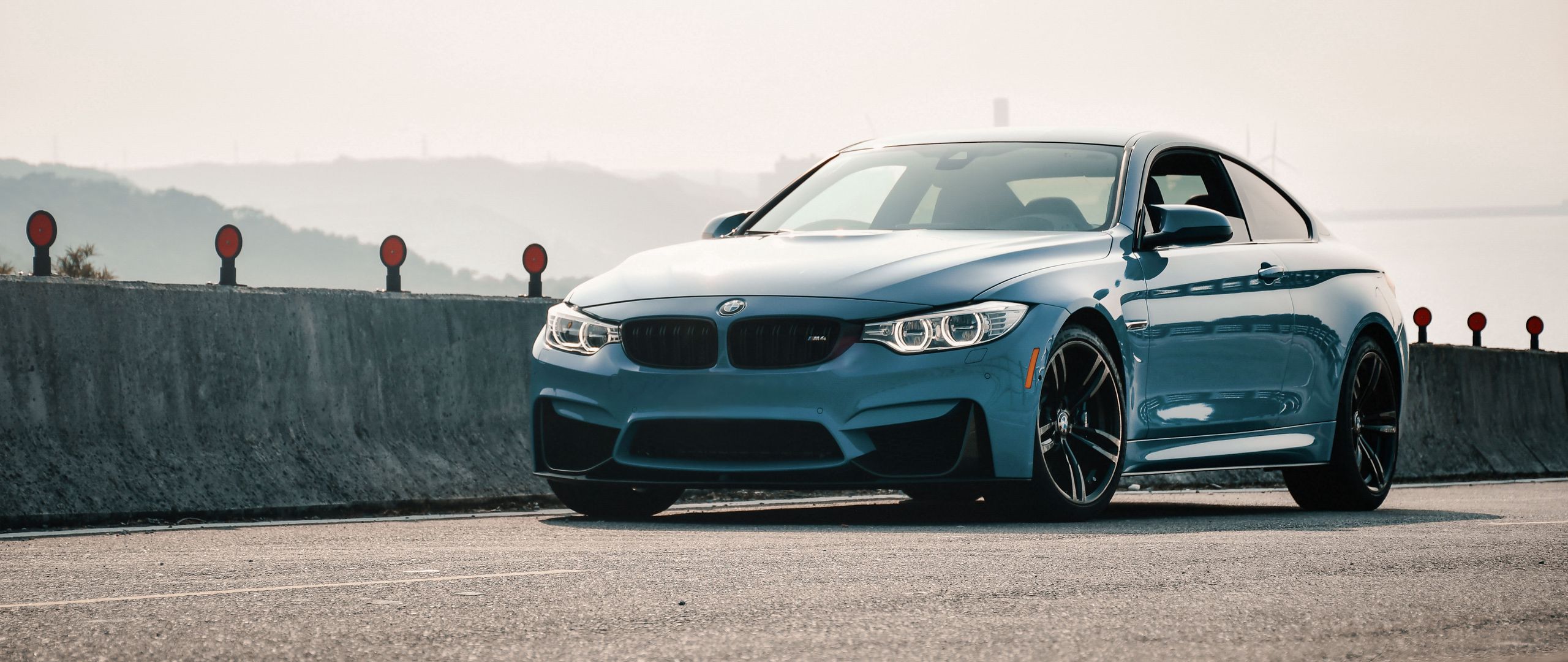 Download wallpaper 2560x1080 bmw m4, bmw, car, blue, coupe, side view ...