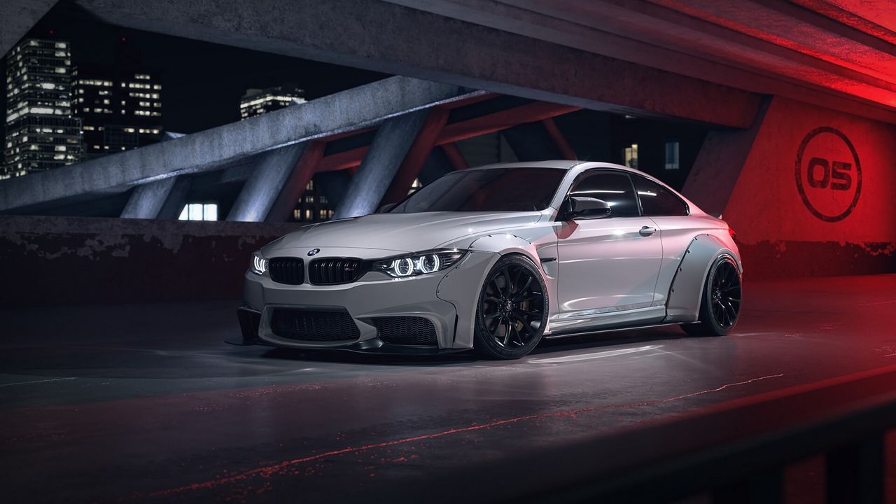 Wallpaper bmw m4, bmw, car, white, side view