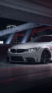 Preview wallpaper bmw m4, bmw, car, white, side view