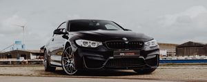 Preview wallpaper bmw m4, bmw, car, sportscar, black