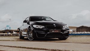 Preview wallpaper bmw m4, bmw, car, sportscar, black