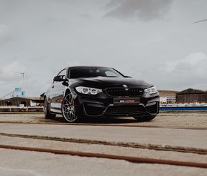 Preview wallpaper bmw m4, bmw, car, sportscar, black