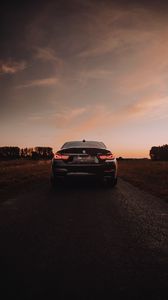 Preview wallpaper bmw m4, bmw, car, sportscar, rear view, headlights