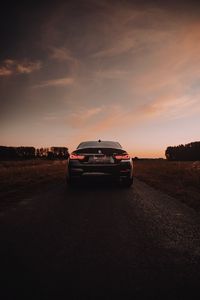 Preview wallpaper bmw m4, bmw, car, sportscar, rear view, headlights