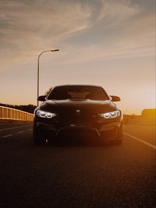 Preview wallpaper bmw m4, bmw, car, sports car, front view, rays