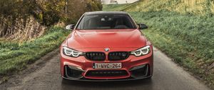 Preview wallpaper bmw m4, bmw, car, red, front view